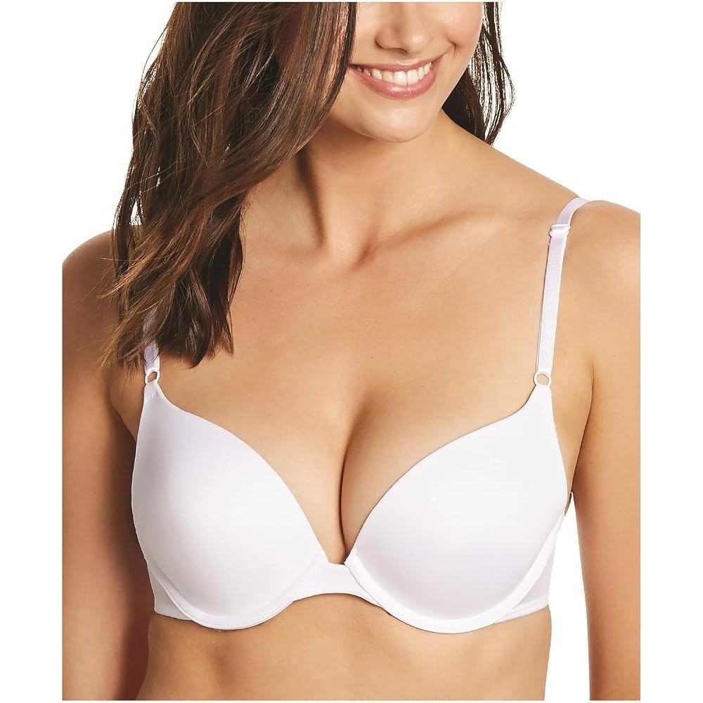 Maidenform Womens Size 40DD Push Up Convertible Underwire Bra in White 2239